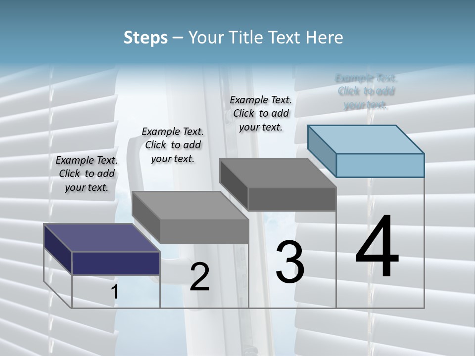 A Close Up Of A Closed Window With Blinds PowerPoint Template