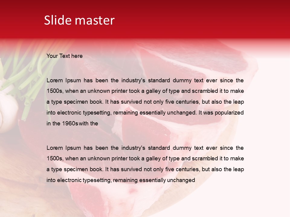 Green Horizontal Red PowerPoint Template