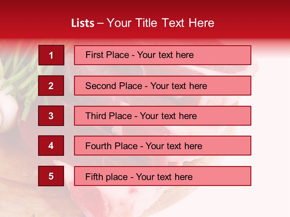 Green Horizontal Red PowerPoint Template