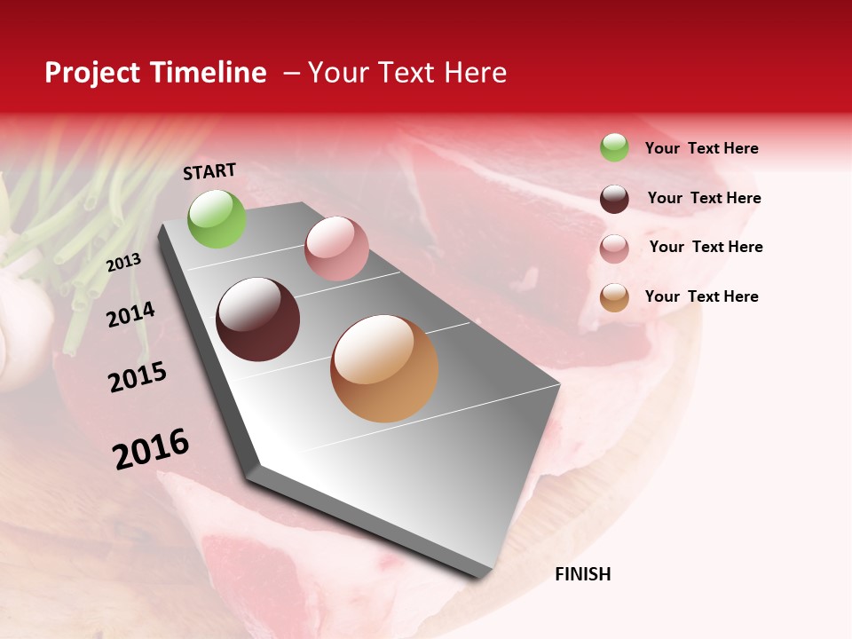 Green Horizontal Red PowerPoint Template