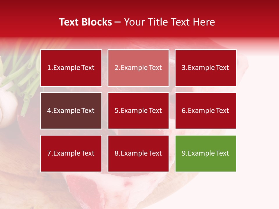 Green Horizontal Red PowerPoint Template