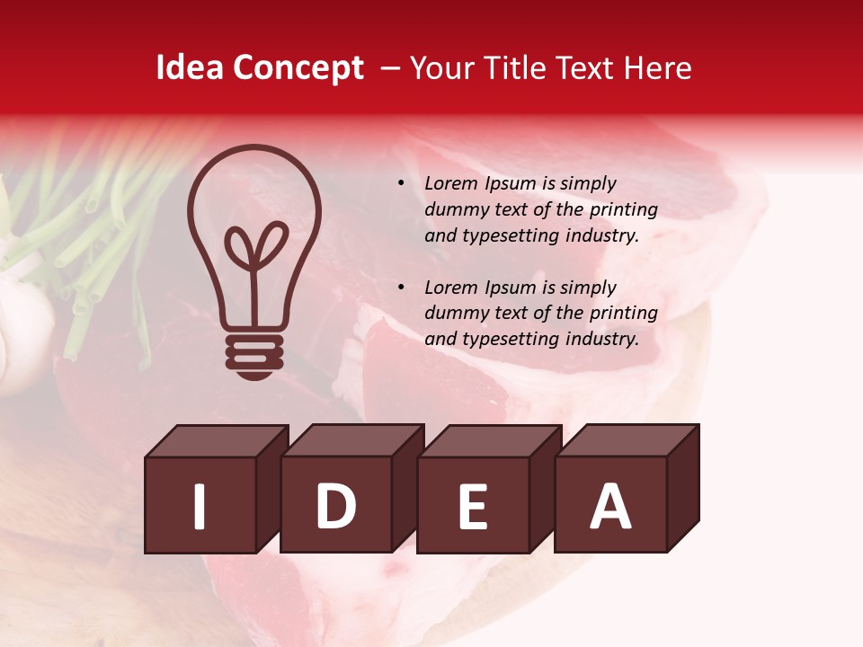 Green Horizontal Red PowerPoint Template