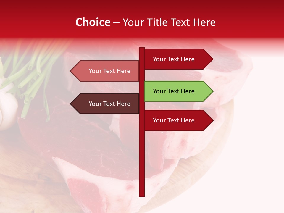 Green Horizontal Red PowerPoint Template