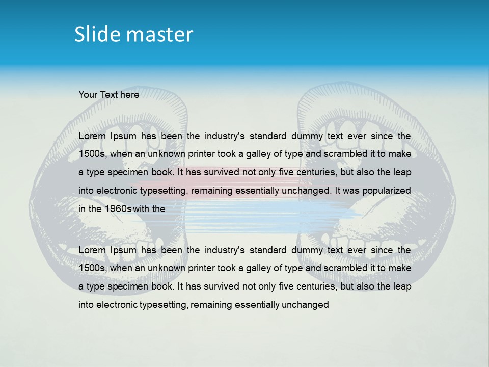 Comic Icon Group PowerPoint Template