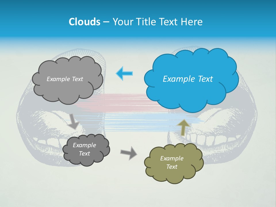Comic Icon Group PowerPoint Template