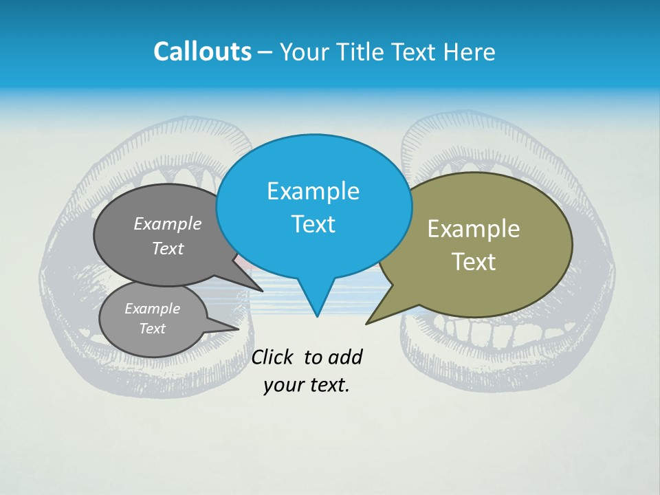 Comic Icon Group PowerPoint Template