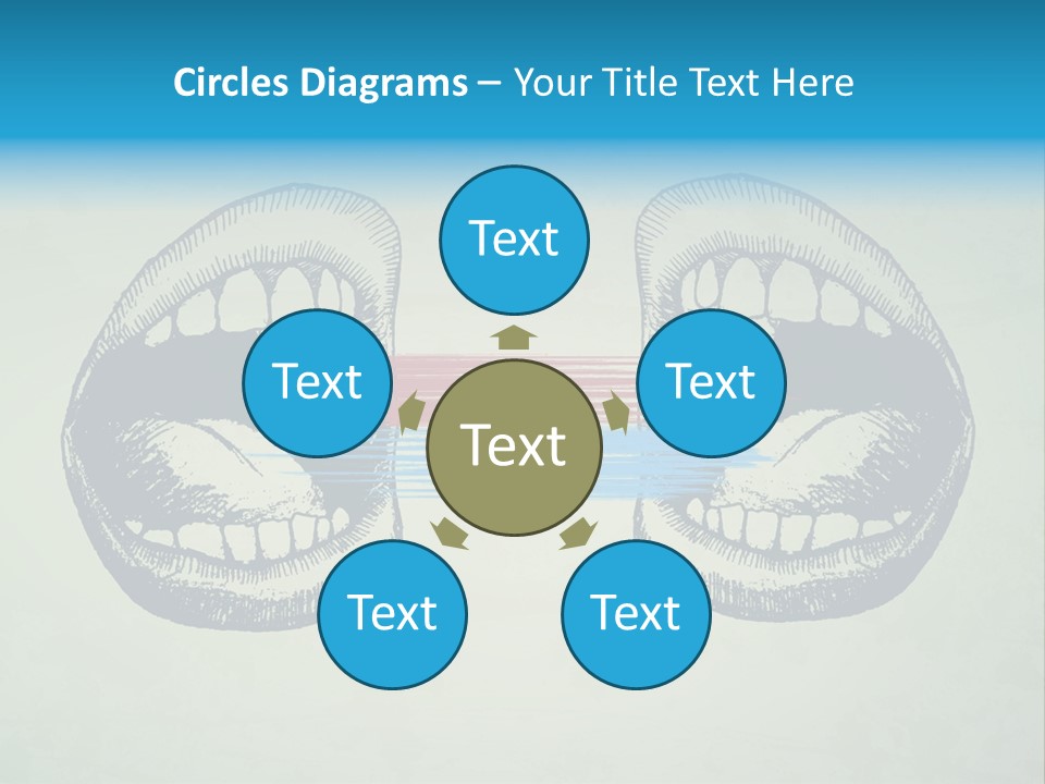 Comic Icon Group PowerPoint Template