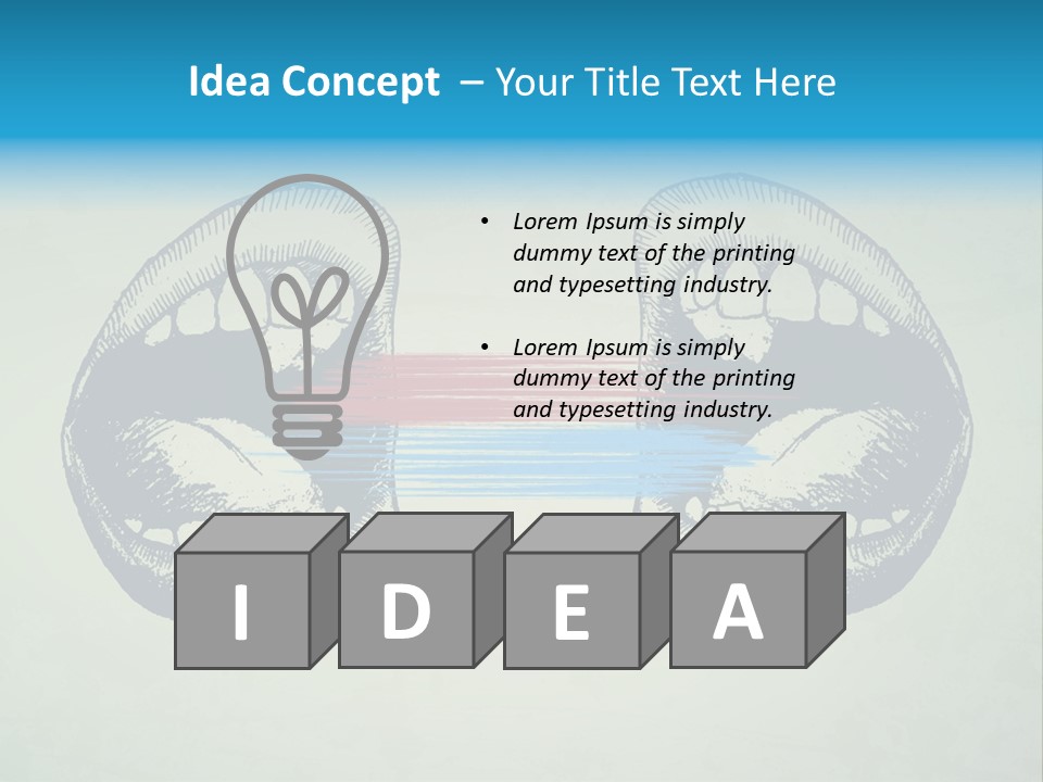 Comic Icon Group PowerPoint Template