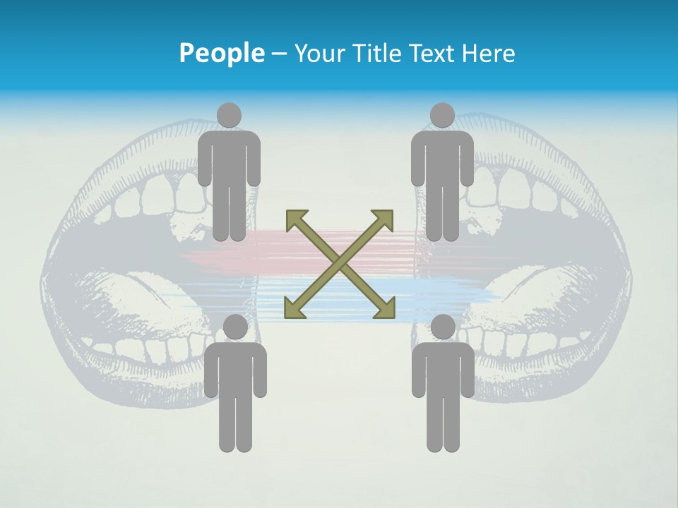 Comic Icon Group PowerPoint Template