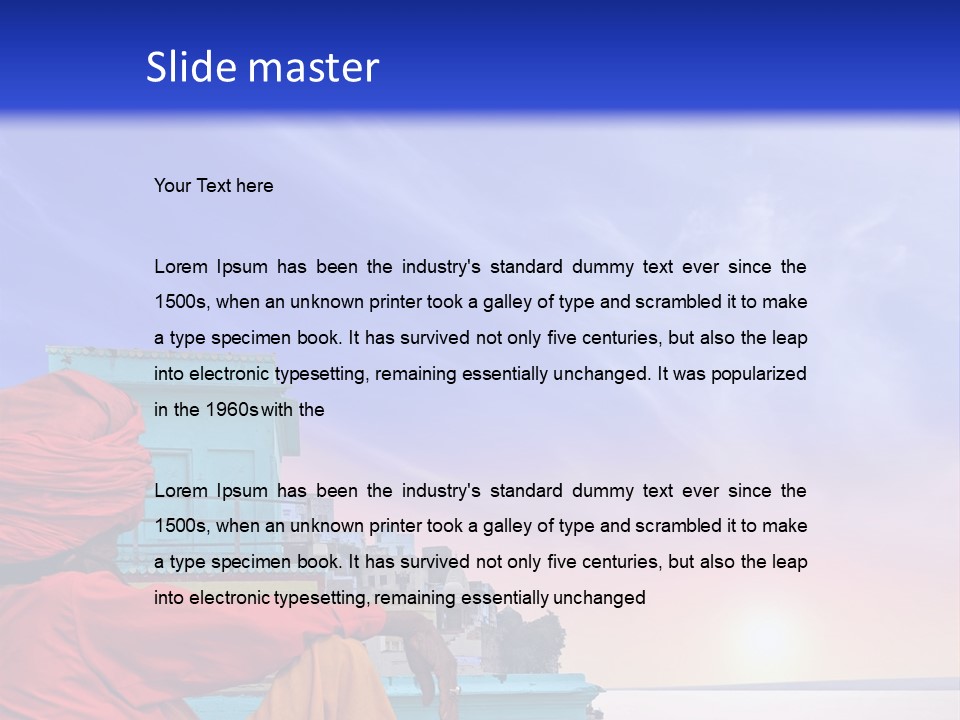 A Man Sitting On A Dock In Front Of A Body Of Water PowerPoint Template