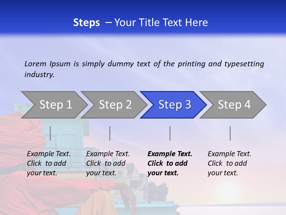 A Man Sitting On A Dock In Front Of A Body Of Water PowerPoint Template