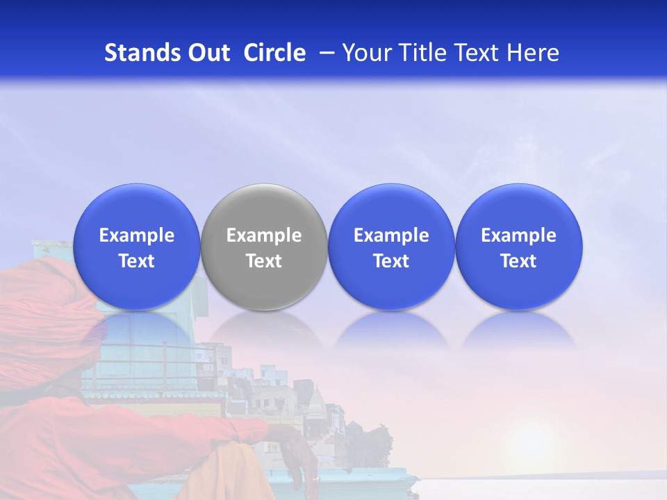 A Man Sitting On A Dock In Front Of A Body Of Water PowerPoint Template