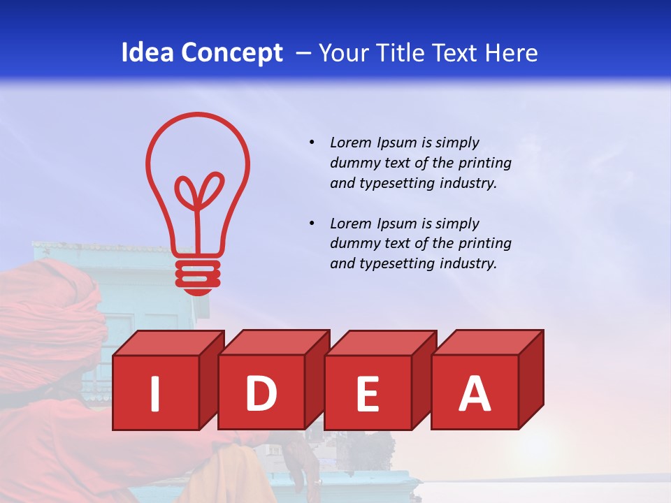 A Man Sitting On A Dock In Front Of A Body Of Water PowerPoint Template