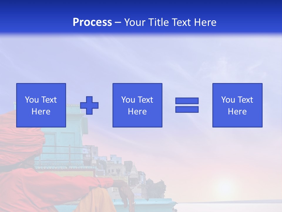 A Man Sitting On A Dock In Front Of A Body Of Water PowerPoint Template