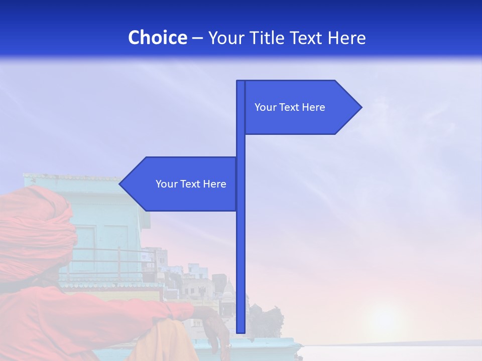 A Man Sitting On A Dock In Front Of A Body Of Water PowerPoint Template