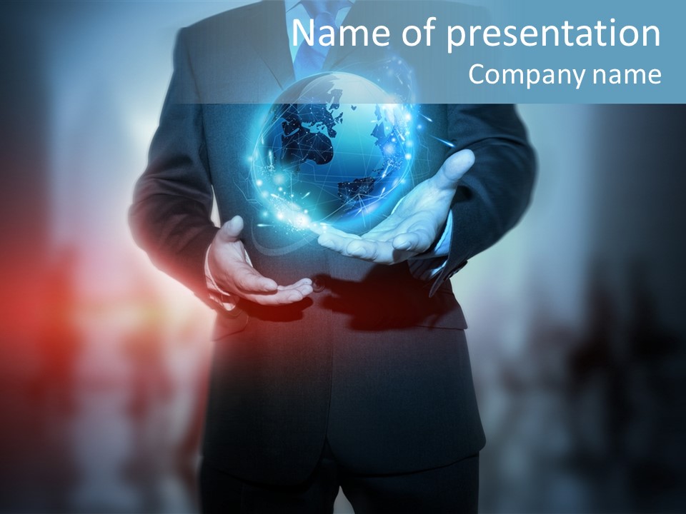 Market Concept Holding PowerPoint Template