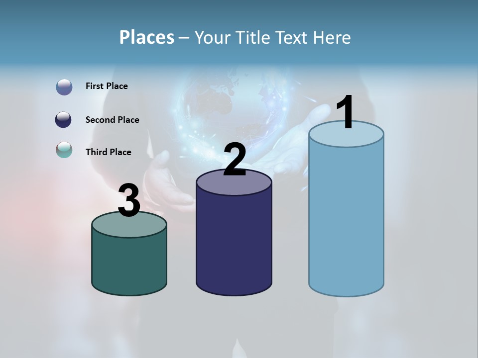 Market Concept Holding PowerPoint Template