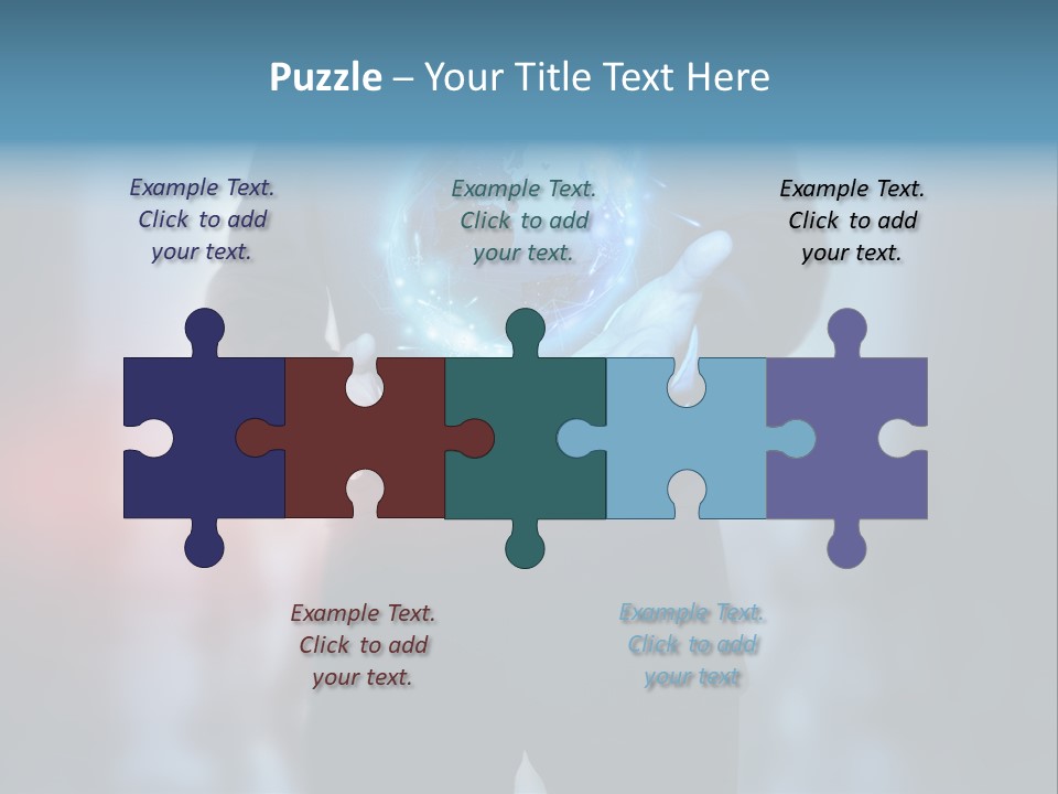Market Concept Holding PowerPoint Template