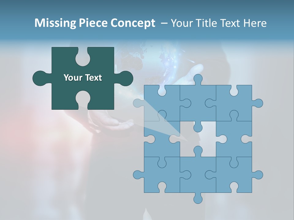 Market Concept Holding PowerPoint Template