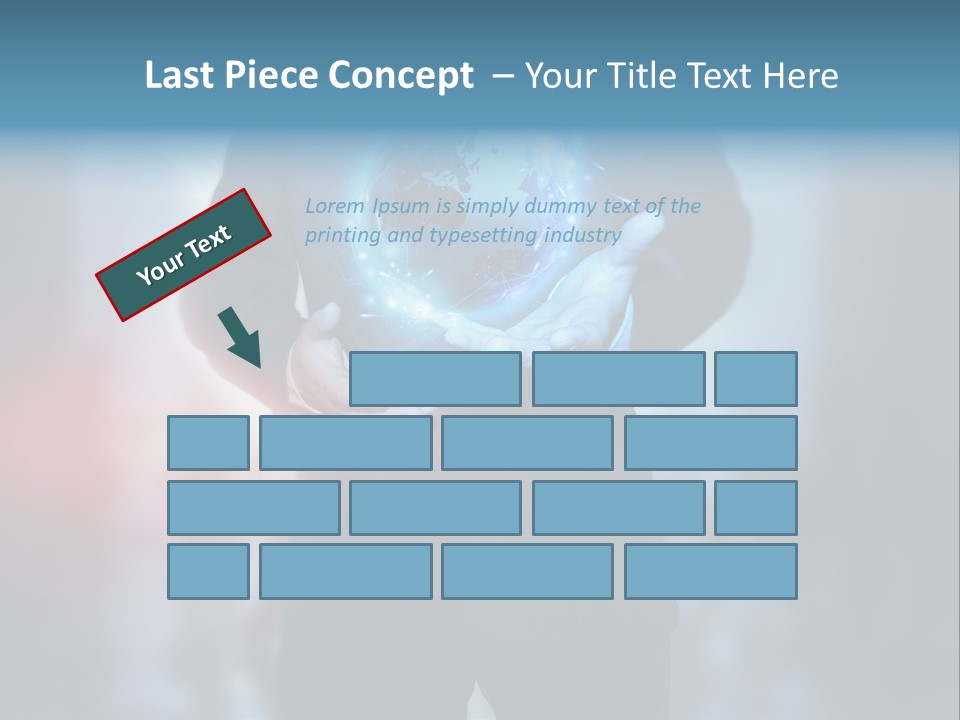 Market Concept Holding PowerPoint Template
