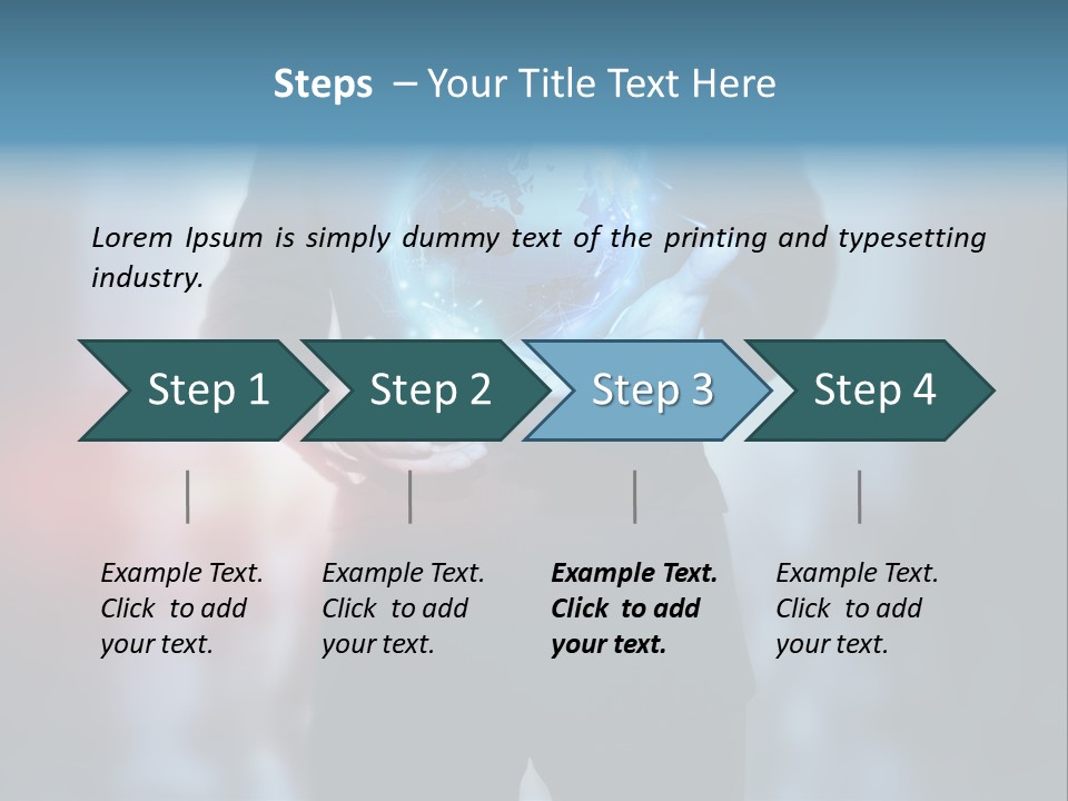 Market Concept Holding PowerPoint Template