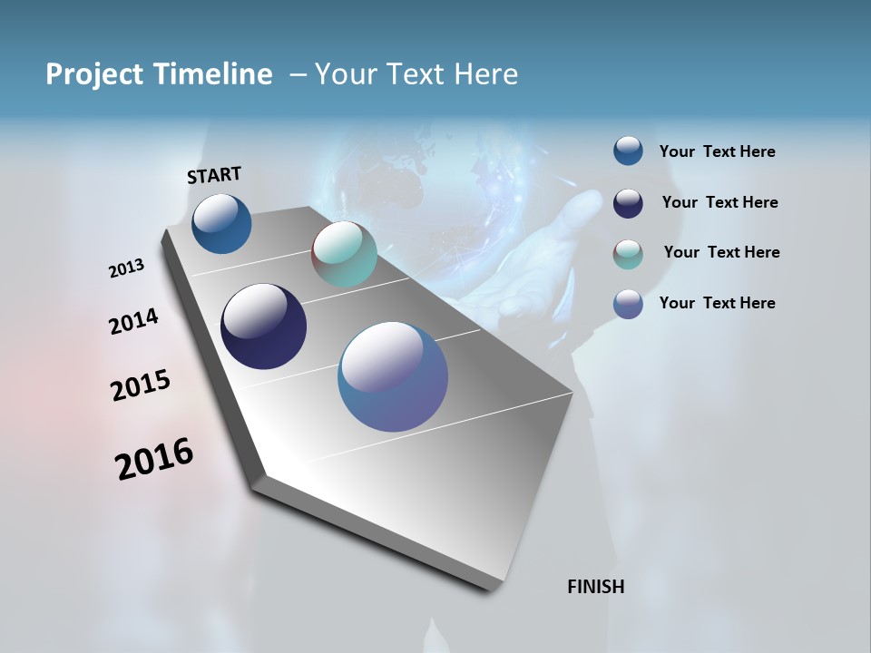 Market Concept Holding PowerPoint Template