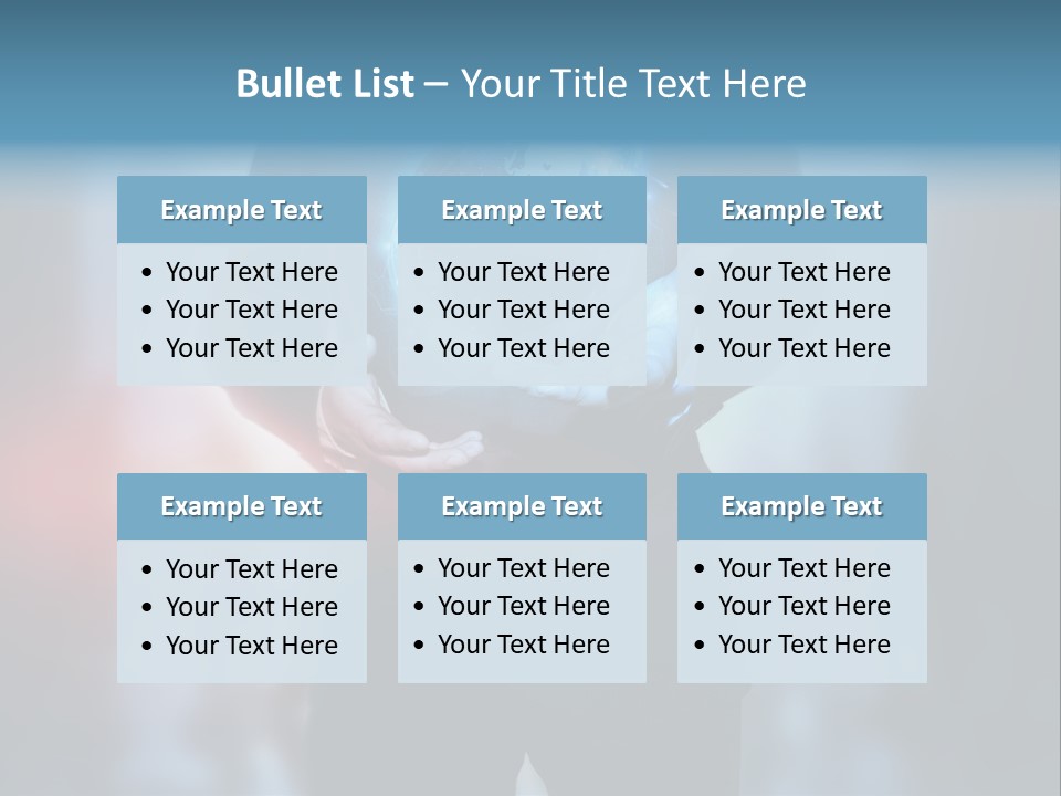 Market Concept Holding PowerPoint Template