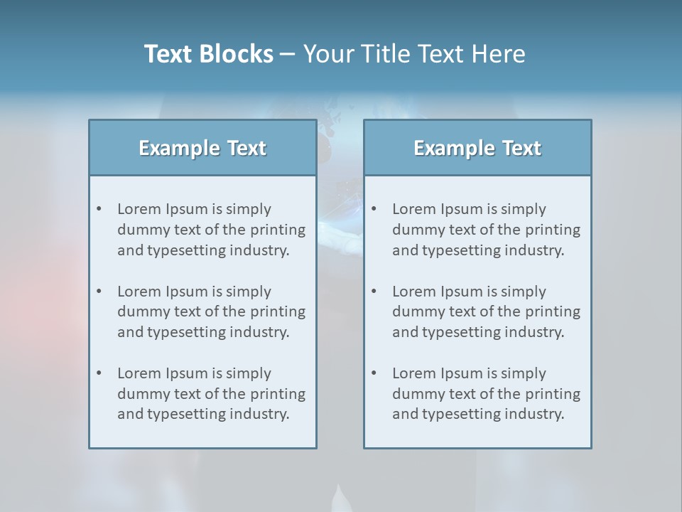 Market Concept Holding PowerPoint Template
