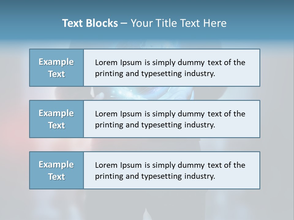 Market Concept Holding PowerPoint Template