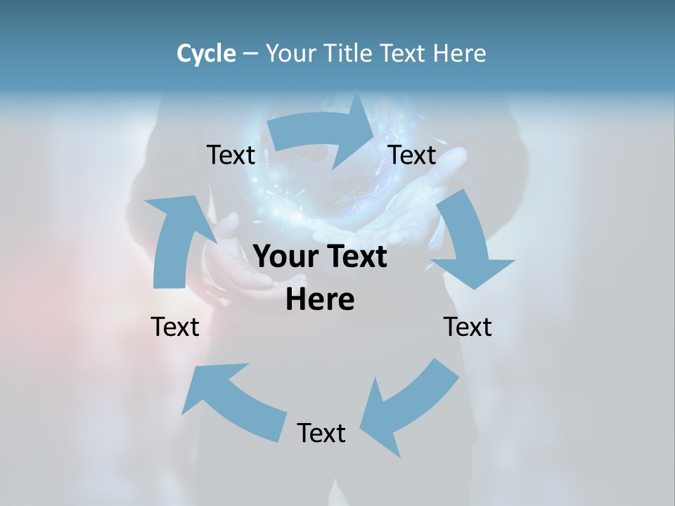 Market Concept Holding PowerPoint Template