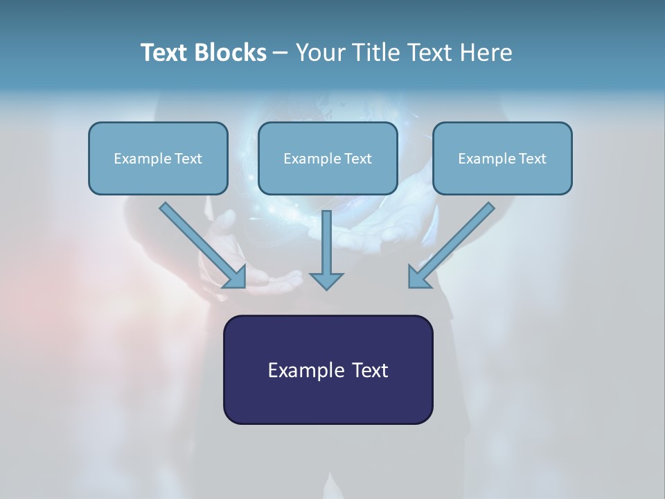 Market Concept Holding PowerPoint Template