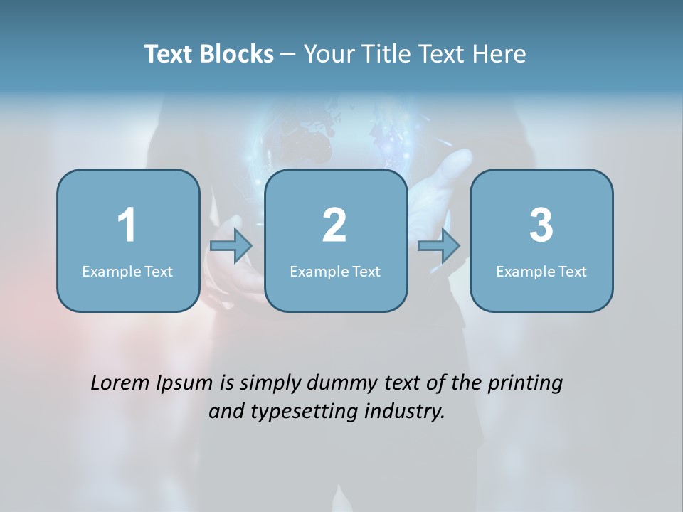 Market Concept Holding PowerPoint Template