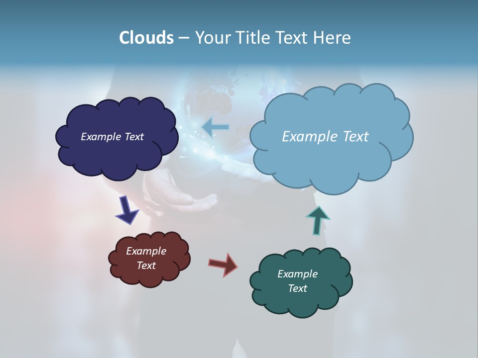 Market Concept Holding PowerPoint Template