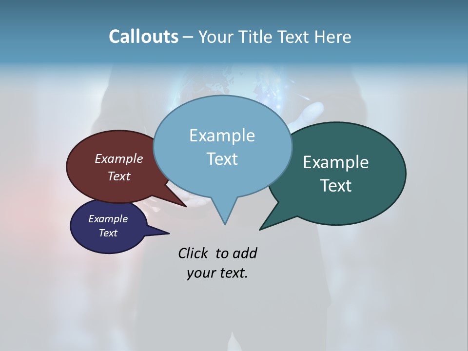 Market Concept Holding PowerPoint Template