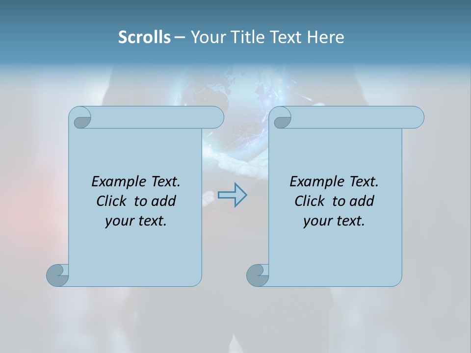 Market Concept Holding PowerPoint Template