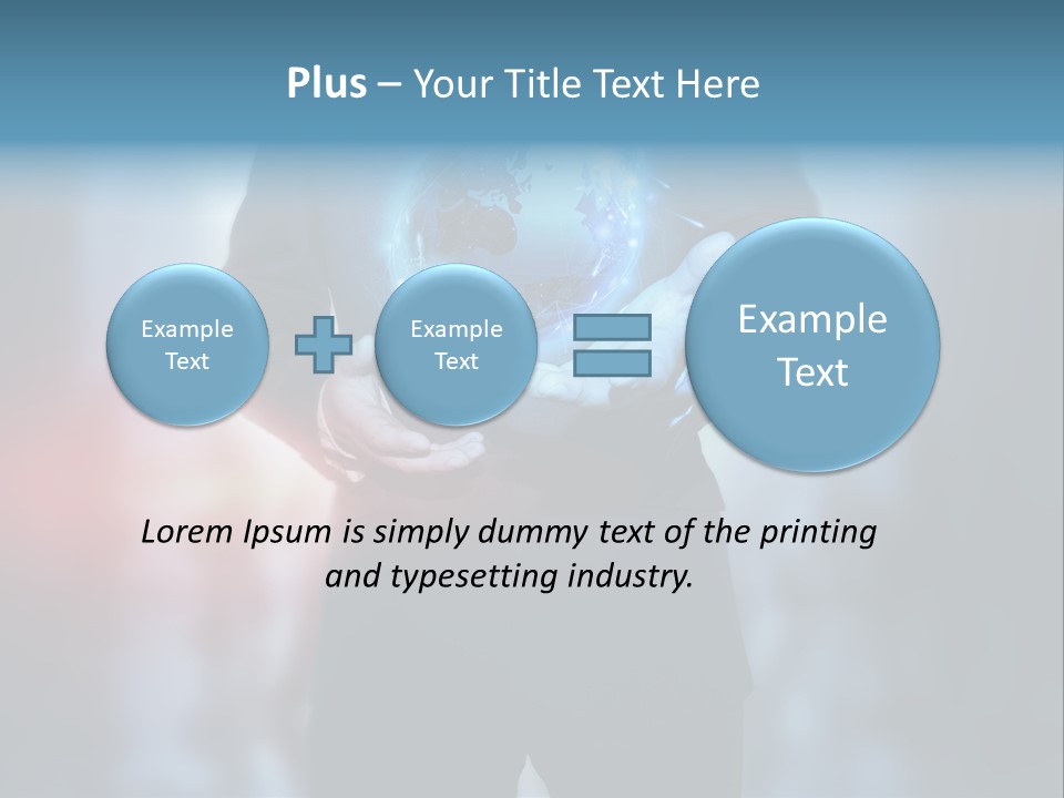 Market Concept Holding PowerPoint Template