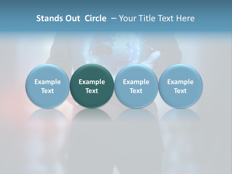 Market Concept Holding PowerPoint Template