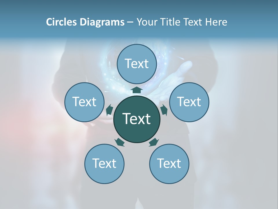 Market Concept Holding PowerPoint Template