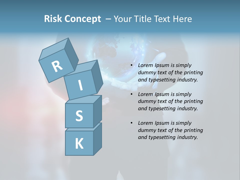 Market Concept Holding PowerPoint Template