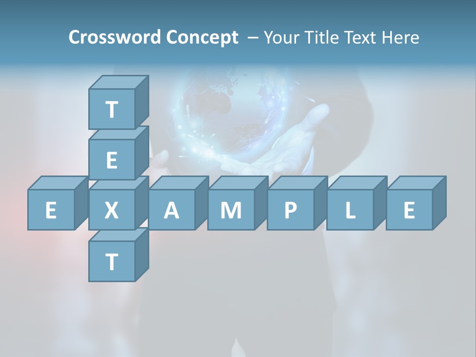 Market Concept Holding PowerPoint Template