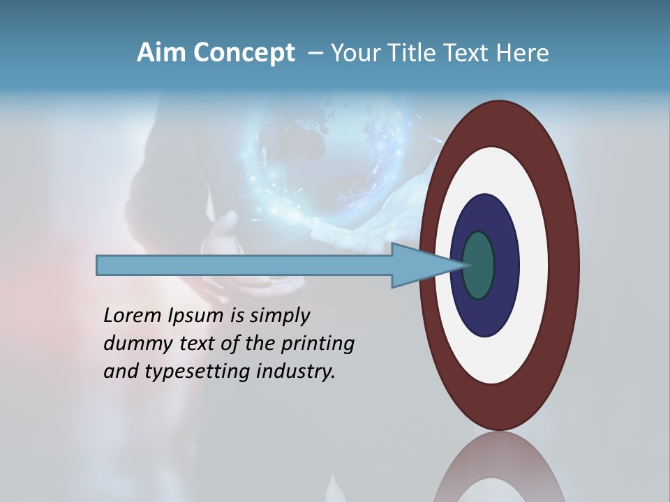 Market Concept Holding PowerPoint Template