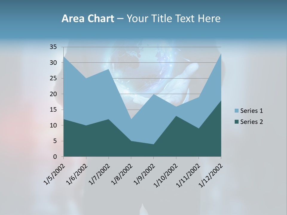 Market Concept Holding PowerPoint Template