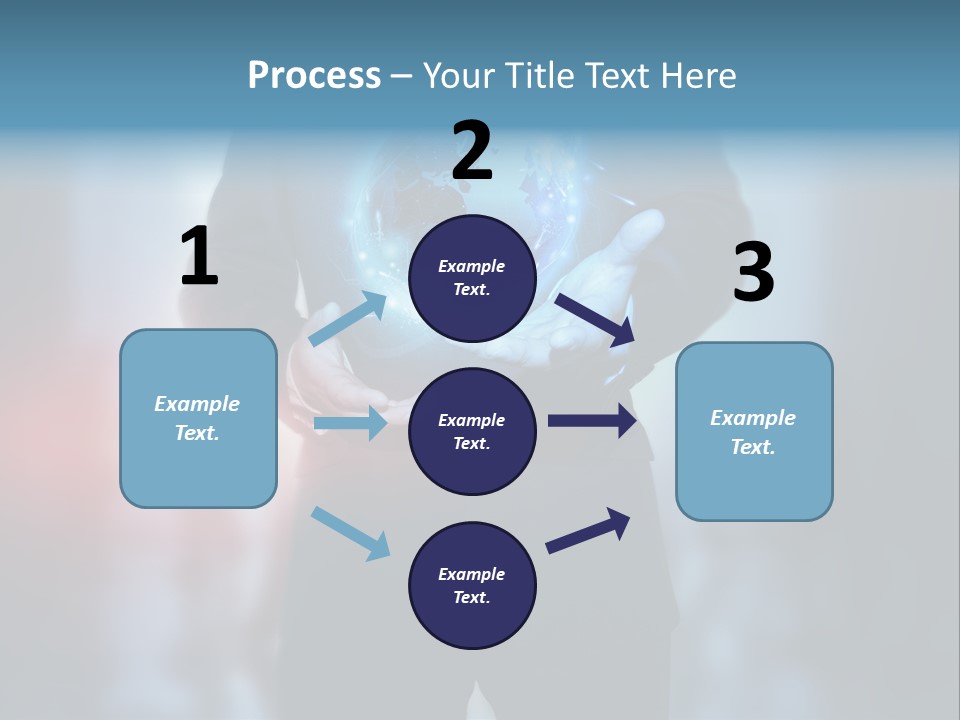 Market Concept Holding PowerPoint Template