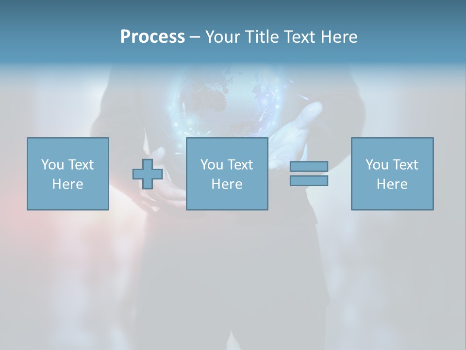 Market Concept Holding PowerPoint Template