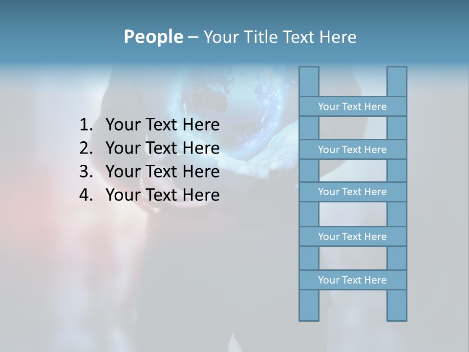 Market Concept Holding PowerPoint Template