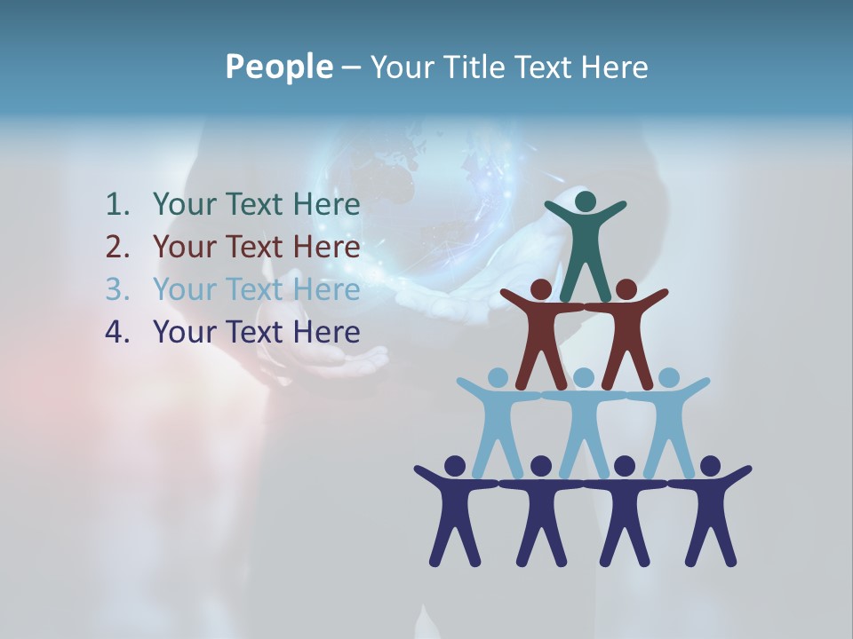 Market Concept Holding PowerPoint Template