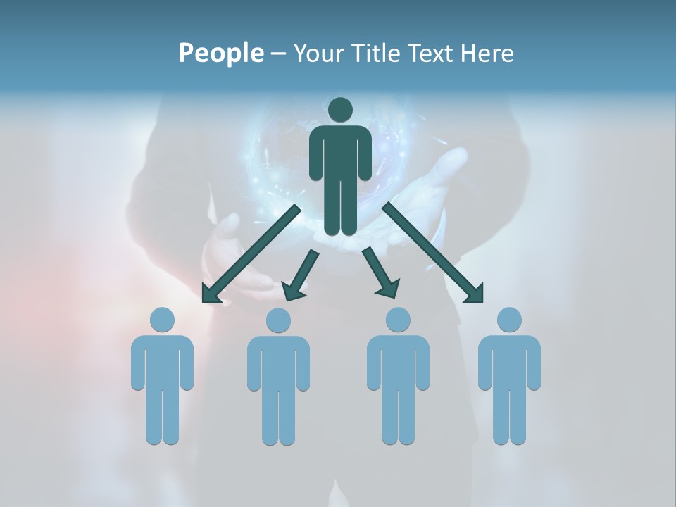 Market Concept Holding PowerPoint Template