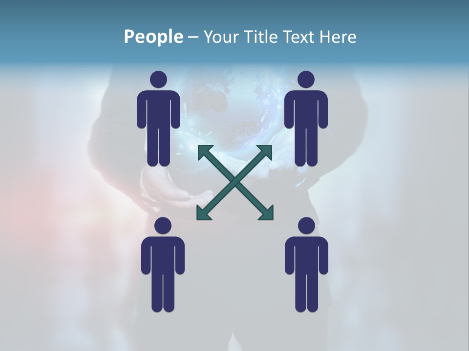 Market Concept Holding PowerPoint Template