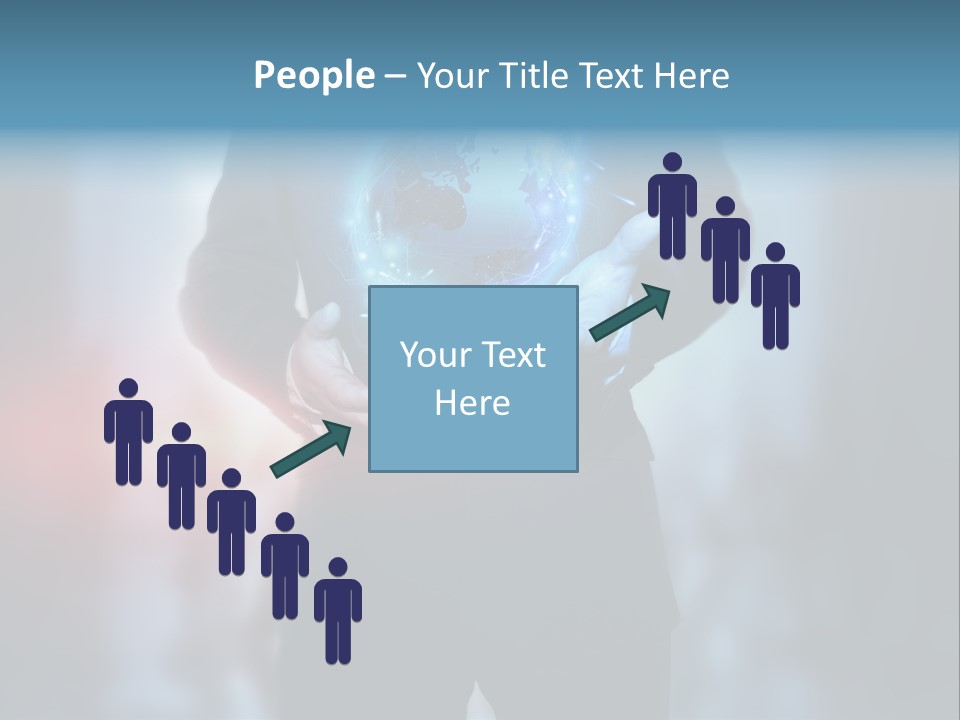 Market Concept Holding PowerPoint Template