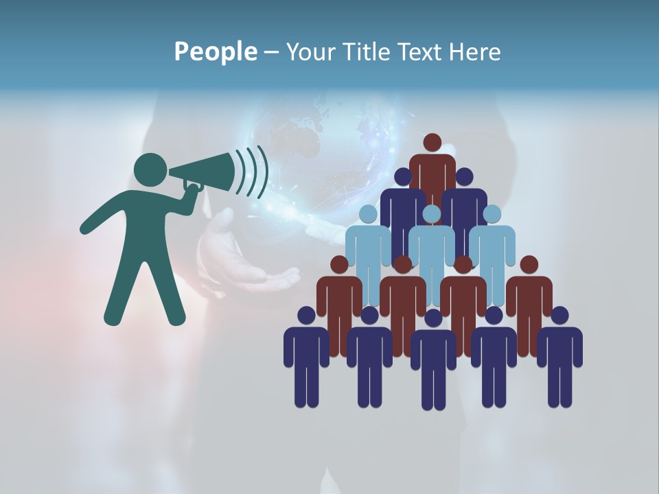 Market Concept Holding PowerPoint Template